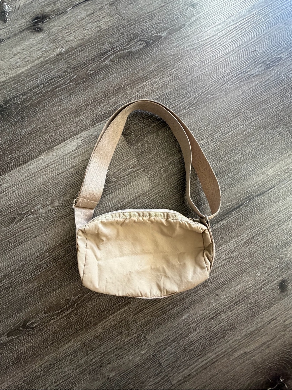 LeSportsac Beige/Tan Crossbody Bag with Wide Strap